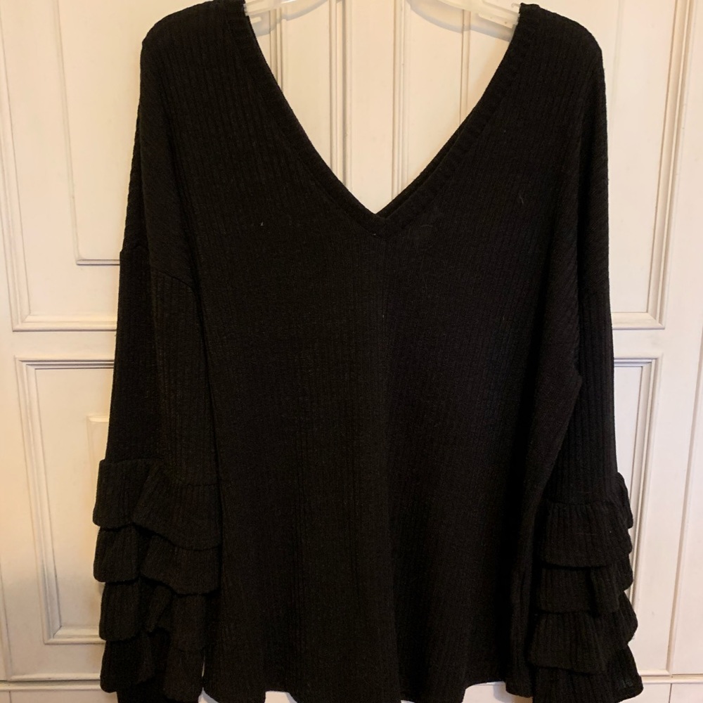 Black Fancy Long Sleeve